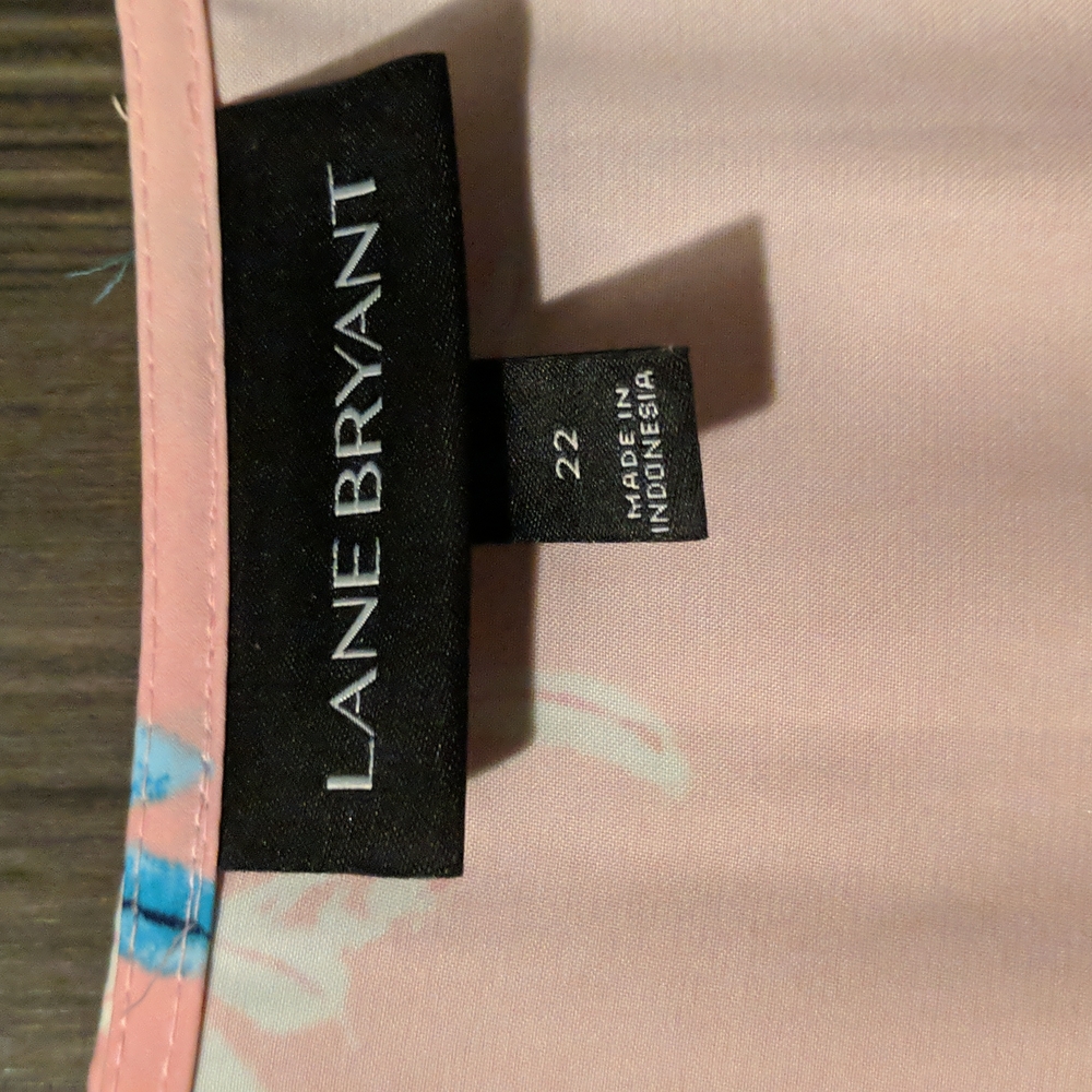 Lane Bryant Tropical Swing Sleeveless Blouse, 22 - Picture 3 of 4